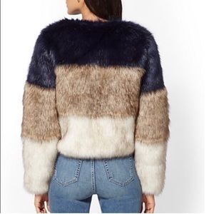 New York and Company Faux Fur Coat
